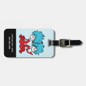 Cat in het Pet Thing One & Thing Two Bagagelabel (Voorkant horizontaal)