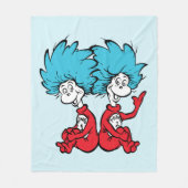 Cat in het Pet Thing One & Thing Two Fleece Deken (Voorkant)