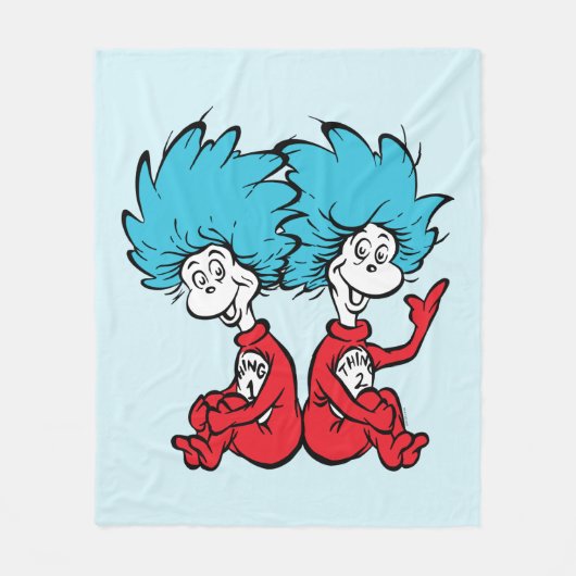 Cat in het Pet Thing One & Thing Two Fleece Deken (Voorkant)