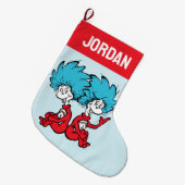 Cat in het Pet Thing One & Thing Two Grote Kerstsok (Voorkant (Hangend))