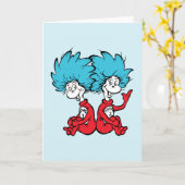 Cat in het Pet Thing One & Thing Two Kaart (Gele Bloem)