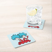 Cat in het Pet Thing One & Thing Two Kartonnen Onderzetters (Insitu)