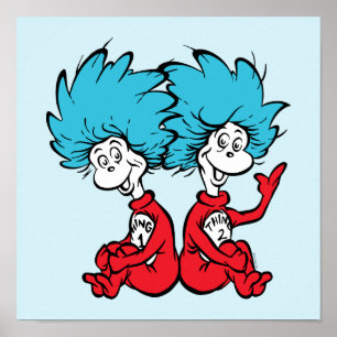 Cat in het Pet Thing One & Thing Two Poster