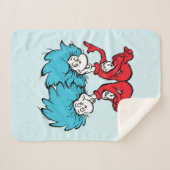 Cat in het Pet Thing One & Thing Two Sherpa Deken (Voorkant (horizontaal))