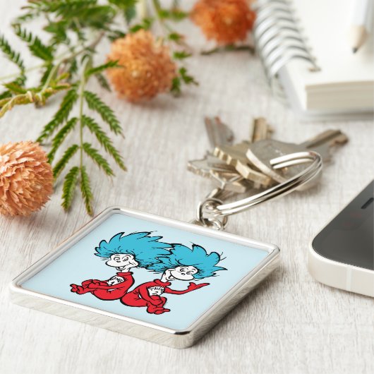 Cat in het Pet Thing One & Thing Two Sleutelhanger (Zijkant)