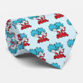 Cat in het Pet Thing One & Thing Two Stropdas (Opgerold)