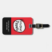 Cat in het Pet Thing One Thing Two Student Thing Bagagelabel (Voorkant horizontaal)