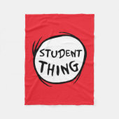 Cat in het Pet Thing One Thing Two Student Thing Fleece Deken (Voorkant)