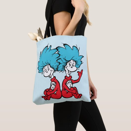 Cat in het Pet Thing One & Thing Two Tote Bag (Dichtbij)