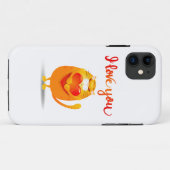 Cat in Love iPhone / iPad case (Achterkant (horizontaal))