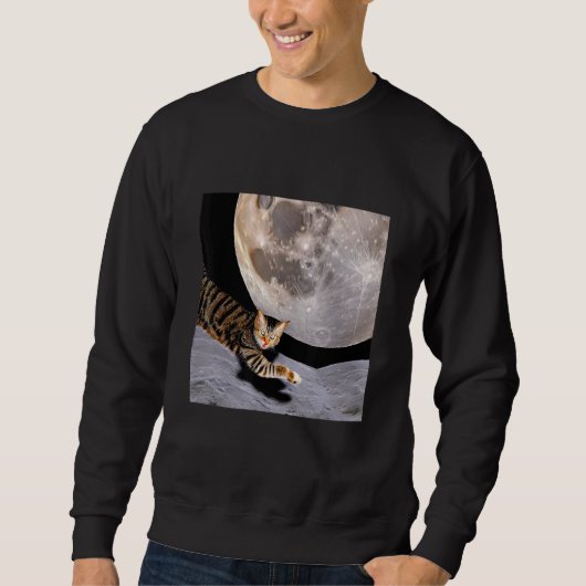 Cat In Outer Space Cute Kitten Kitty Strange Desig Trui (Voorkant)
