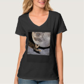 Cat In Outer Space  Cute Kitten Kitty Strange T-shirt (Voorkant)