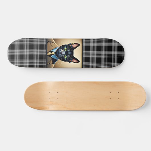 CAT IN PAK grappig Skateboard Deck (Horizontaal)
