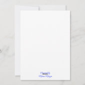 Cat in Snow Wearing Ear Muffs Feestdagenkaart (Achterkant)