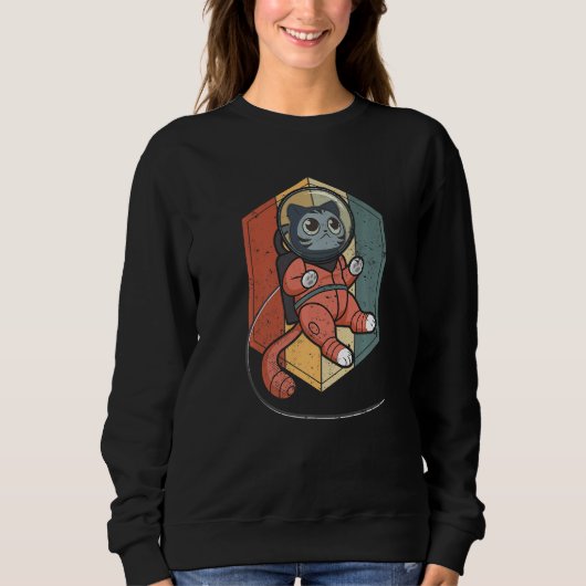 Cat in Space Space Cat Nerdy  1 Trui (Voorkant)