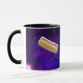 CAT IN SPACE WITH HOT DOGS funny COFFEE MUG Mok (Links)