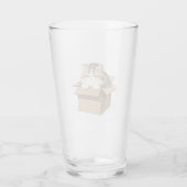Cat In the box Glas (Achterkant)