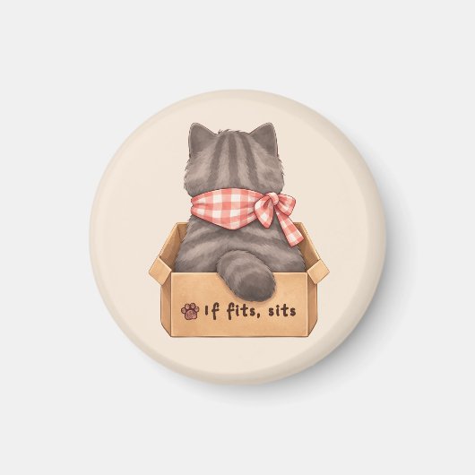 Cat in The Box Magneet (Voorkant)