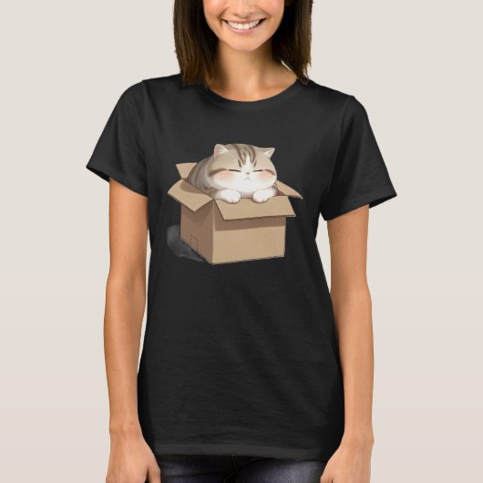 Cat in the Box Shirt (Voorkant)