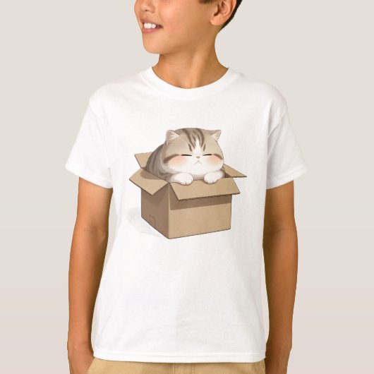 Cat in the Box Shirt (Voorkant)