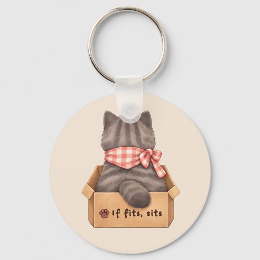 Cat in The Box Sleutelhanger (Voorkant)