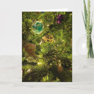 Cat In The Christmas Tree Christmas Card Feestdagen Kaart