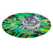 Cat in the garden snijplank (Hoek)