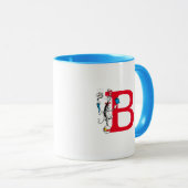Cat in the Hat Balancing Act Monogram B Mok (Voorkant rechts)