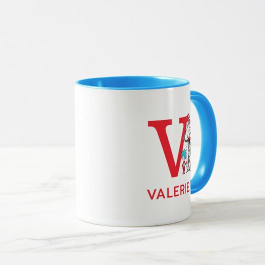 Cat in the Hat, Thing One Name & Monogram V Mok (Voorkant rechts)