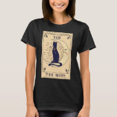Cat In The Moon Tarot Relaxed T-shirt (Voorkant)