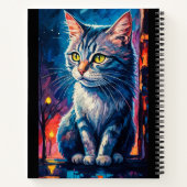 Cat in the Night Notitieboek (Achterkant)