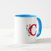 Cat in the Pet Balancing Act Monogram C Mok (Voorkant rechts)