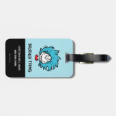 Cat in the Pet Thing One Thing Two Brother Thing Bagagelabel (Achterkant horizontaal)