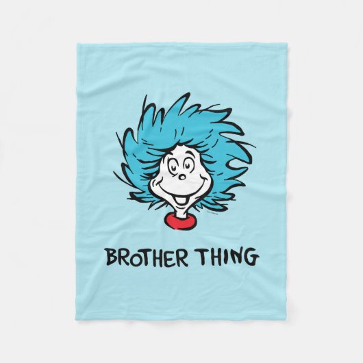 Cat in the Pet Thing One Thing Two Brother Thing Fleece Deken (Voorkant)