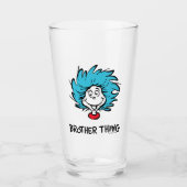 Cat in the Pet Thing One Thing Two Brother Thing Glas (Voorkant)