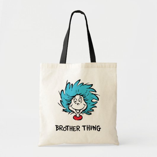 Cat in the Pet Thing One Thing Two Brother Thing Tote Bag (Voorkant)