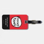 Cat in the Pet Thing One Thing Two - Vriend Ding Bagagelabel (Achterkant horizontaal)