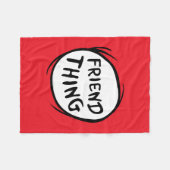 Cat in the Pet Thing One Thing Two - Vriend Ding Fleece Deken (Voorkant (Horizontaal))