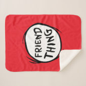 Cat in the Pet Thing One Thing Two - Vriend Ding Sherpa Deken (Voorkant (horizontaal))