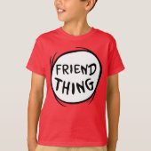 Cat in the Pet Thing One Thing Two - Vriend Ding T-shirt (Voorkant)