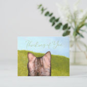 Cat in the Window  Briefkaart (Staand voorkant)