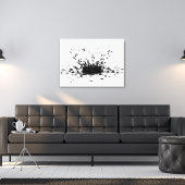 Cat Ink Splat Canvas Afdruk