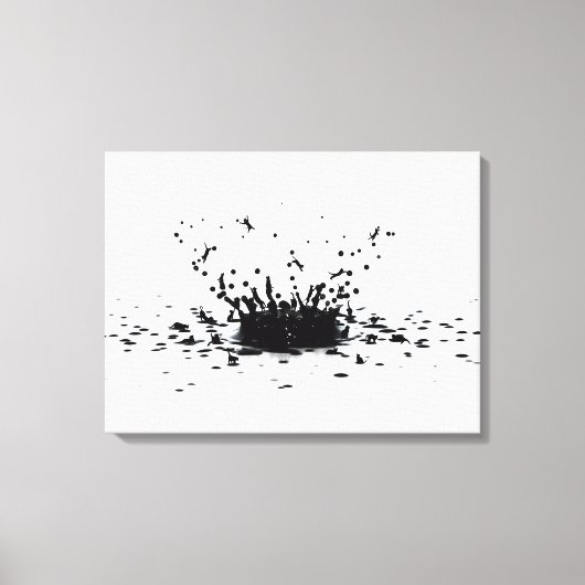 Cat Ink Splat Canvas Afdruk (Voorkant)