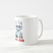 CAT - ION. scheikundekat, laboratorium, cadeau cad Koffiemok (Voorkant rechts)