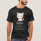 Cat Ion Science Pawsitive Pun Chemistry T-shirt (Voorkant)