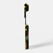 Cat iPhone 14 Pro Case Playing Christmas Music iPhone Hoesje (Linkerkant)