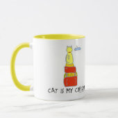 Cat is Copilot Funny Cartoon Art Fun Motto Mok (Links)