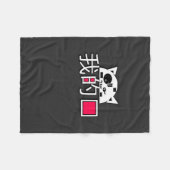 Cat is mijn liefde fleece deken (Voorkant (Horizontaal))