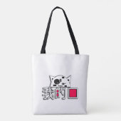Cat is mijn liefde tote bag (Achterkant)