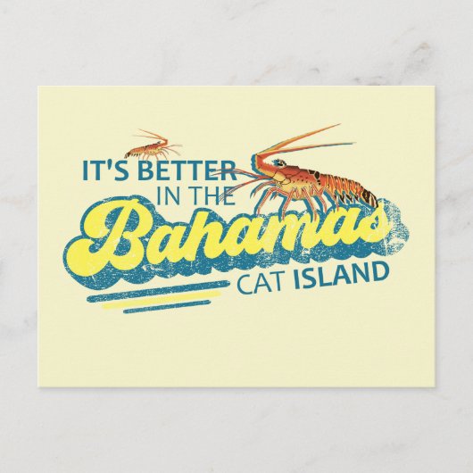 Cat Island Bahama's Briefkaart Vakantie Cruise (Voorkant)